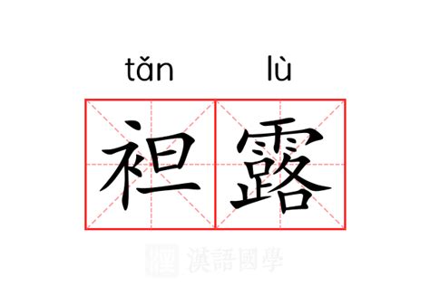 袒露 意思|袒露 (tǎn lù) Definition & Meaning